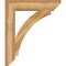 Ekena Millwork Thorton Slat Rough Sawn Bracket w/ Offset Brace, Western Red Cedar, 8"W x 34"D x 40"H BKT0806X34X40THR06RWR - alternate 4